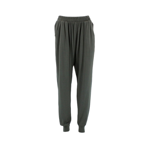 Women's Casual Harem Pants Boho Loose Hippie Bohemian Yoga Beach Lounge [Size: 8] [Design: Olive]