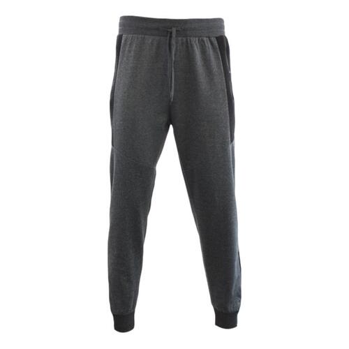 FIL Mens Unisex Jogger Track Pants Casual Black Zipped Pockets Cuffed Trousers [Size: 2XL] [Colour: Dark Grey]
