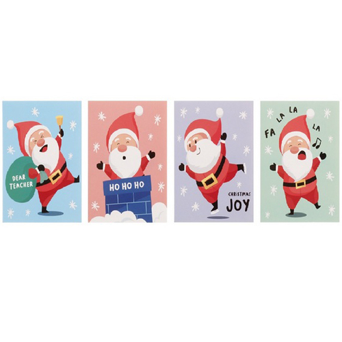 30pcs Bulk Pack Christmas Xmas Greeting Cards & Envelopes Kids [Design: D]