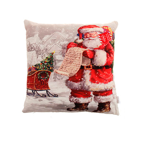 Christmas Xmas Cushion Cover with Insert Sofa Gift Decorative Pillow Home Décor [Design: Santa A]