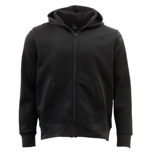 GP Unisex Mens Cotton Zip Up Hoodie Fleece Hooded Jacket Blank Plain Jumper [Size: M] [Colour: Black]
