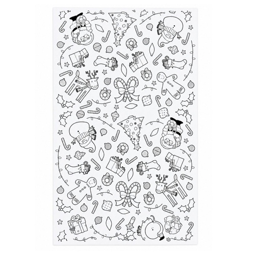 Christmas Paper Colouring Tablecloth Kids Party Activity Craft 91 x 122cm