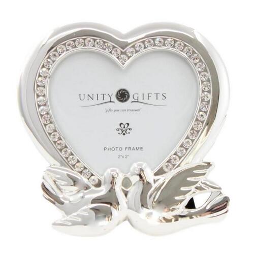 Wedding Mr Mrs Photo Frame Picture Anniversary Engagement Heart Silver Décor [Design: A]