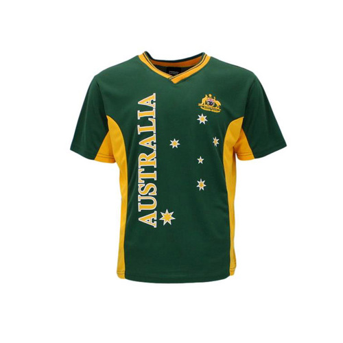 Adult Mens Sports Soccer Football Rugby Jersey Top T Shirt Australia Souvenir A [Colour: Green] [Size: M]
