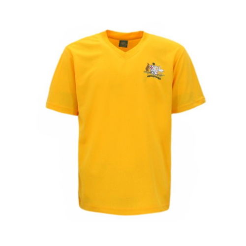 Adult Mens Sports Soccer Football Rugby Jersey Top T Shirt Australia Souvenir B [Colour: Gold] [Size: L] 