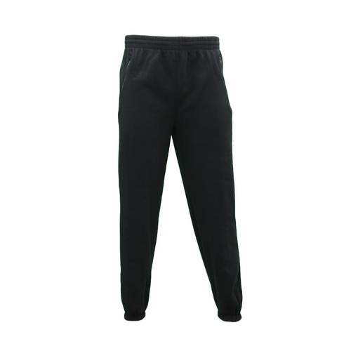 Mens Fleece Jogger Track Pants Pockets Cuffed Hem Trackies Sweat Pants