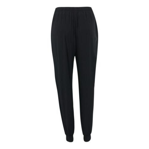 FIL Women's Stretchy Cotton Harem Pants w Pockets Boho Loose Yoga Lounge [Size: 8] [Colour: Black]