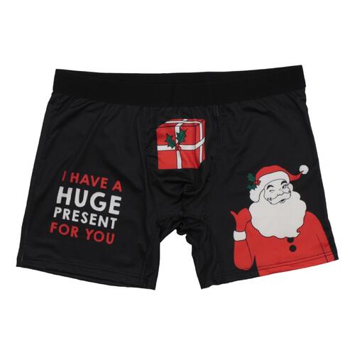 FIL Men's Novelty Christmas Boxers - Present [Size: XL]