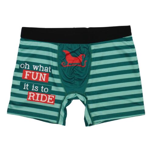 FIL Men's Novelty Christmas Boxers - Ride [Size: XL]