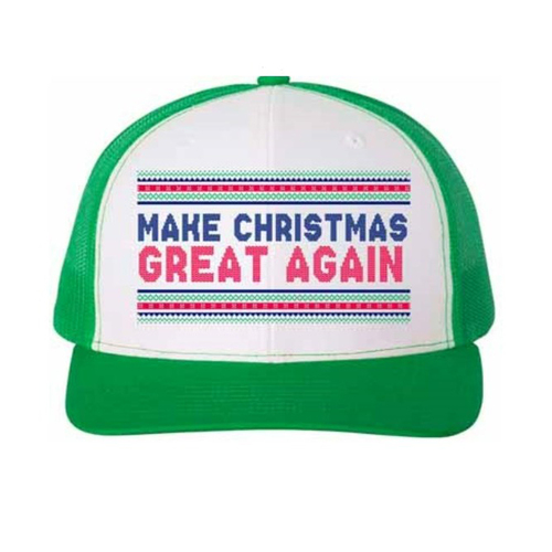 Breathable Lightweight Funny Christmas Holiday Mesh Caps Trucker Hats - MCGA