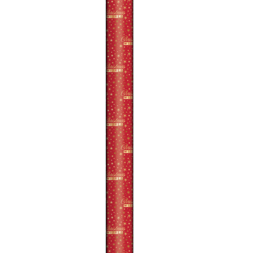 Christmas Foil Print Wrapping Paper Roll 3m x 70cm Festive Xmas Gift Wrap [Design: A]