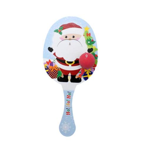 Christmas Santa Paddle Ball Stocking Filler Kids Toys Games Gift 21.5cm [Design: Santa]