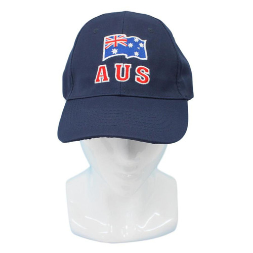 Adults Australia Day Caps Cotton Hats Summer Australian Souvenir ANZAC Day Gift [Size: One Size] [Design: AUS Cap Navy]