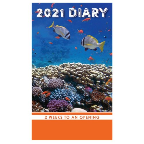 Ocean Animals - 2021 Pocket Diary Planner 2 Week View 90x155mm - Design Group
