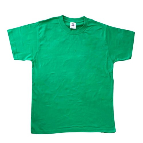 NEW Mens Womens Plain HEAVY COTTON T-SHIRT White Black Navy Grey sizes XS-2XL FP [Colour: Green] [Size: 2XL]