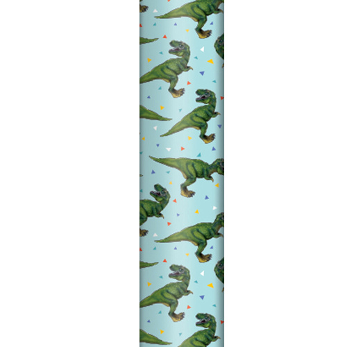 Gift Wrapping Paper Rolls 3m Kids Birthday Unicorn Dinosaur Car Ice Cream Party [Design: Dinosaurs]