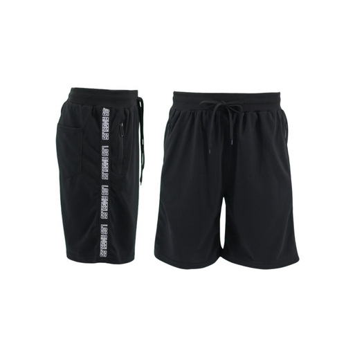 FIL Men's Gym Sports Jogging Casual Basketball Shorts Zipped Pockets Los Angeles D [Size: S] [Colour: Black]
