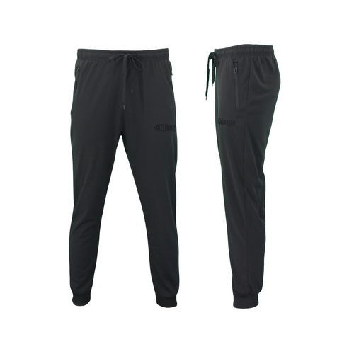 FIL Men's Lightweight Track Pants Jogger Sweats w Zip Pockets - Chicago [Size: S] [Colour: Black]