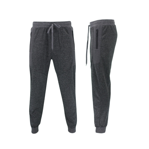 FIL Men's Lightweight Track Pants Jogger Sweats w Zip Pockets [Size: XL] [Colour: Dark Grey]