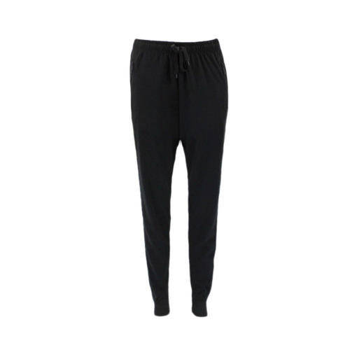 FIL Women's Jogger Track Pants Zipped Pockets Slim Cuff Gym Sports Trackies [Size: 8] [Colour: Black]