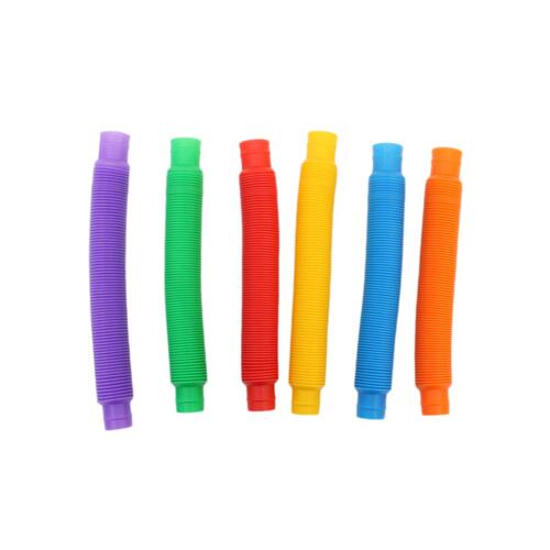 Fidget Toys Sensory ADHD Autism Stress Relief Hand Fidget Kids Adult [Design: Pop Tube 21cm (6pcs)]