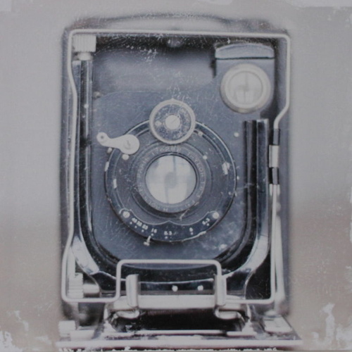 Retro Canvas Print on Frame - Vintage Cameras Kodak Brownie Hawkeye Duaflex [Design: CAMERA A] 