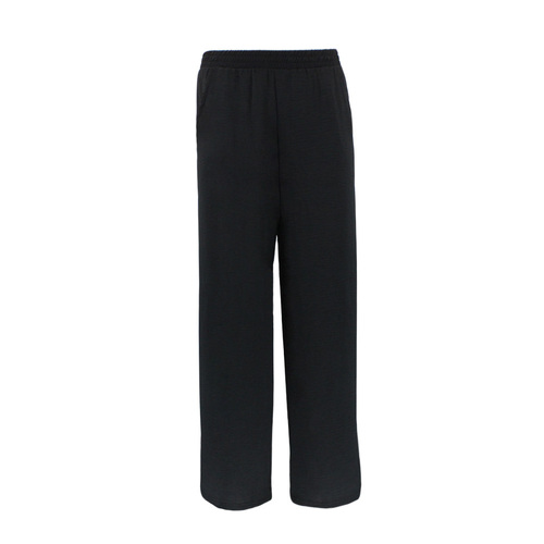 FIL Women's Culottes Resort Pants Wide Leg Trousers [Size: 8] [Colour: Black (Full Length)]