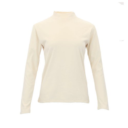 FIL Womens Long Sleeve High Neck Thermal Top Soft Touch Fleece Warm Base Layer [Size: 8] [Colour: Cream]