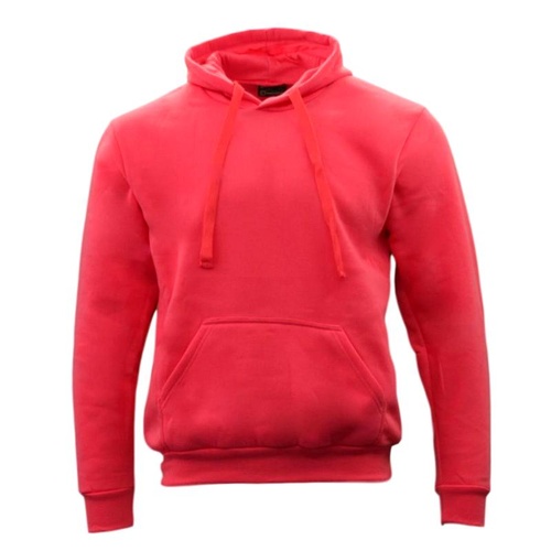 Adult Men's Unisex Basic Plain Hoodie Jumper Pullover Sweater Sweatshirt XS-5XL [Size: 2XL] [Colour: Coral Pink]