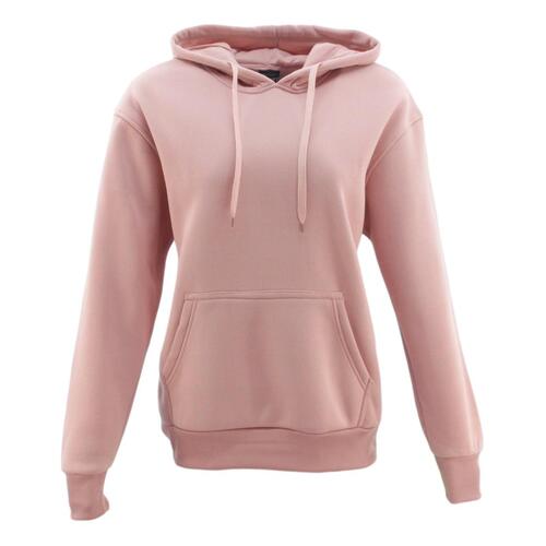 Adult Men's Unisex Basic Plain Hoodie Jumper Pullover Sweater Sweatshirt XS-5XL  [Size: 5XL] [Colour: Dusty Pink]