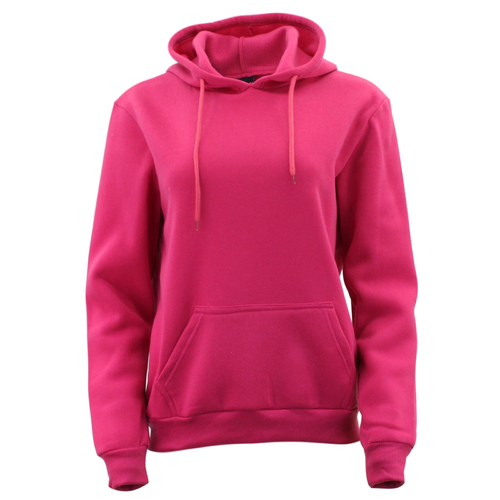 Adult Men's Unisex Basic Plain Hoodie Jumper Pullover Sweater Sweatshirt XS-5XL [Size: 4XL] [Colour: Hot Pink]