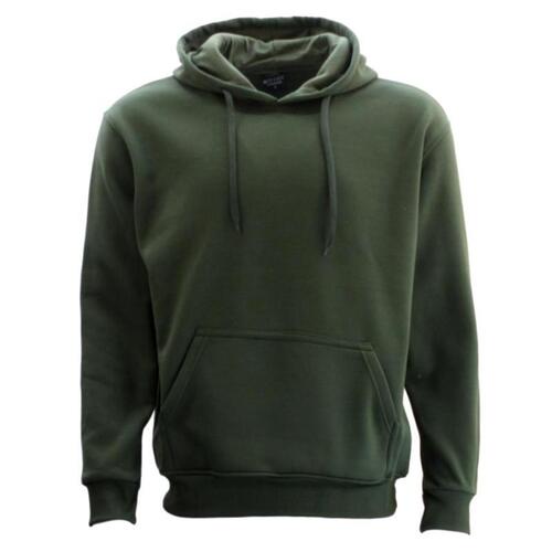 Adult Men's Unisex Basic Plain Hoodie Jumper Pullover Sweater Sweatshirt XS-5XL  [Size: 6XL] [Colour: Olive]