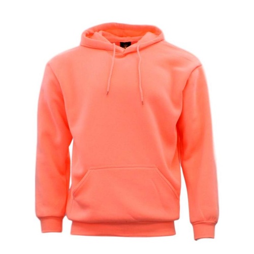 Adult Men's Unisex Basic Plain Hoodie Jumper Pullover Sweater Sweatshirt XS-5XL  [Size: 2XL] [Colour: Peach]