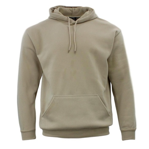 Adult Men's Unisex Basic Plain Hoodie Jumper Pullover Sweater Sweatshirt XS-5XL  [Size: 2XL] [Colour: Sand]