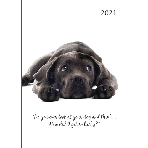 Adorable Dogs - 2021 Diary Planner A5 Padded Cover by The Gifted Stationery (DA)