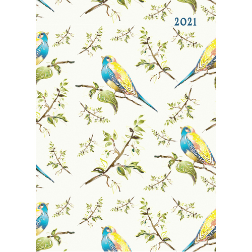 Birdsong - 2021 Diary Planner A5 Padded Cover by The Gifted Stationery (DB)