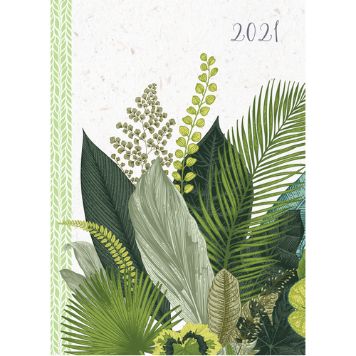 Botanicals - 2021 Diary Planner A5 Padded Cover by The Gifted Stationery (DE)