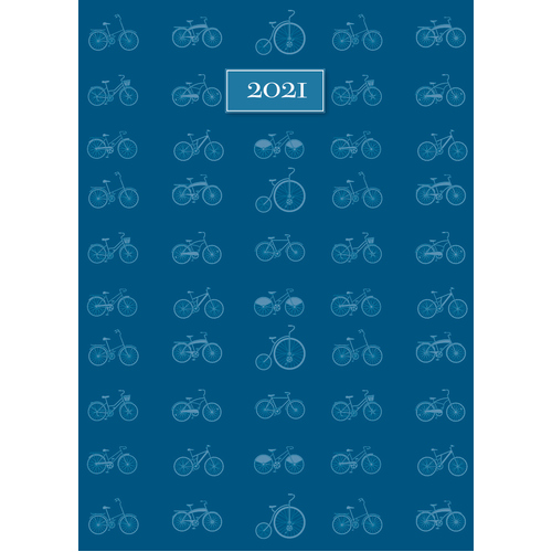 Cycling - 2021 Diary Planner A5 Padded Cover by The Gifted Stationery (DE)