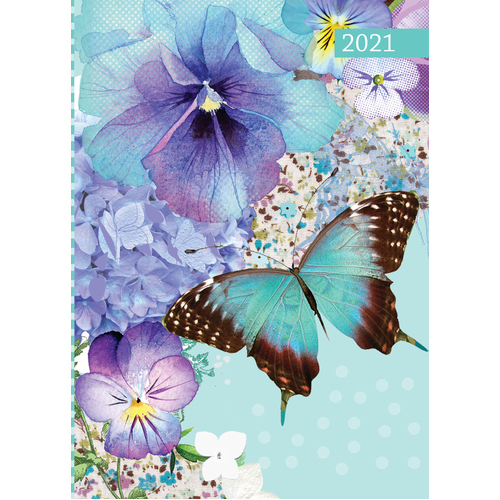 Polka Dot Viola - 2021 Diary Planner A5 Padded by The Gifted Stationery (DD)