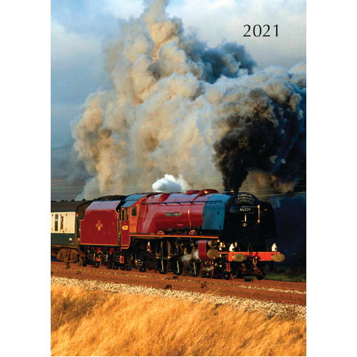 Steam Trains - 2021 Diary Planner A5 Padded Cover by The Gifted Stationery (DE)