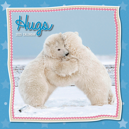 Hugs - 2023 Square Wall Calendar 16 month by Gifted Stationery
