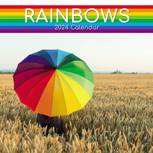 Rainbows - 2024 Square Wall Calendar 16 month by Gifted Stationery (12)