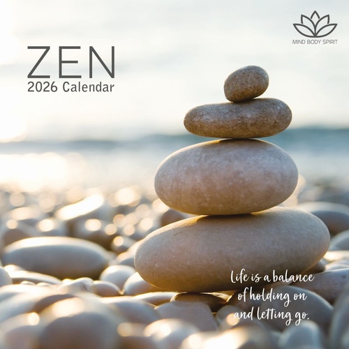 Zen -  2026 Gifted Stationery Wall Calendar Peaceful Living