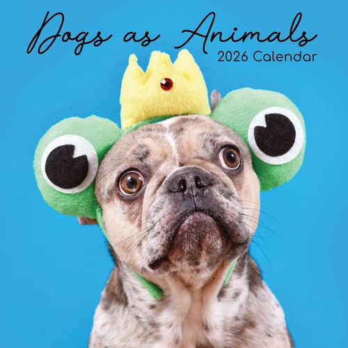 Dogs as Animals - 2026 Gifted Stationery Wall Calendar Silly Dog Dress-Up Fun