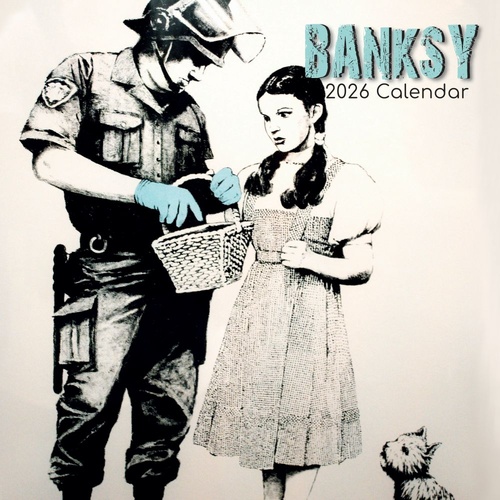Banksy - 2026 Gifted Stationery Wall Calendar Urban Street Art Collection