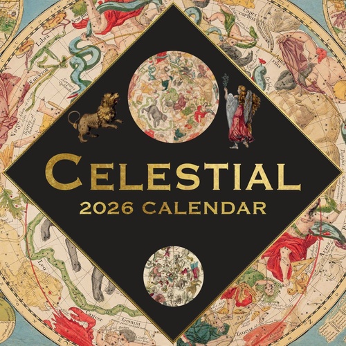 Celestial - 2026 Gifted Stationery Wall Calendar Cosmic & Starry Sky Art