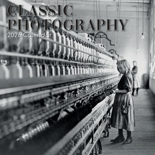 Classic Photography - 2026 Gifted Stationery Wall Calendar Black & White Art