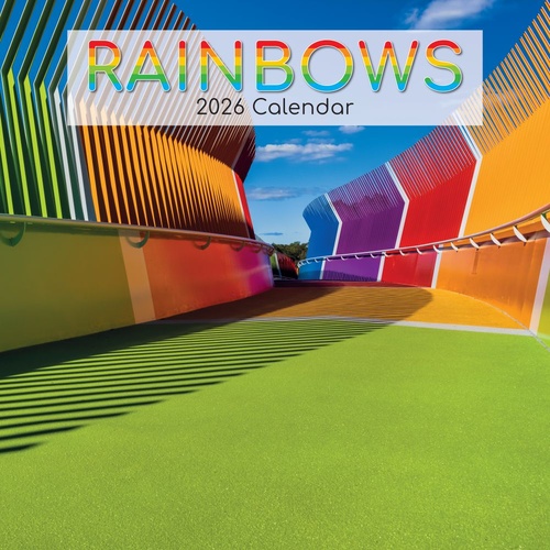 Rainbows - 2026 Gifted Stationery Wall Calendar Colourful Abstract Art Prints