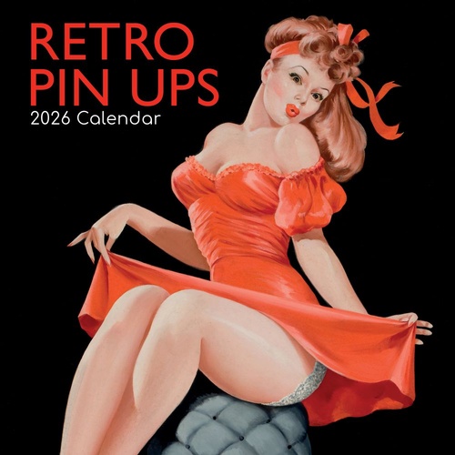 Retro Pin Ups - 2026 Gifted Stationery Wall Calendar Classic Glamour Posters