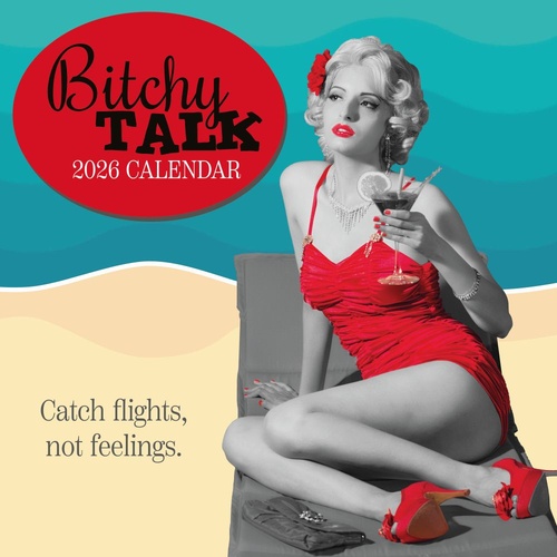 Bitchy Talk - 2026 Gifted Stationery Wall Calendar Sarcastic Quotes Humour